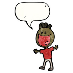 cartoon happy man
