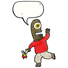 cartoon alien spaceman