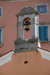 Glockenturm in Labin, Kroatien