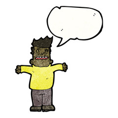 cartoon man with open arms
