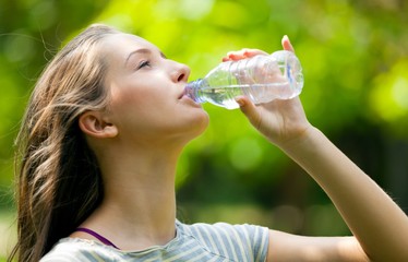 Water, Drinking, Women.