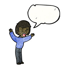 cartoon complaining boy