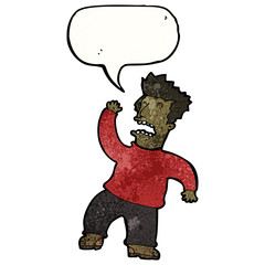 cartoon stressed out man gesturing wildly