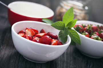 Delicious strawberry dessert