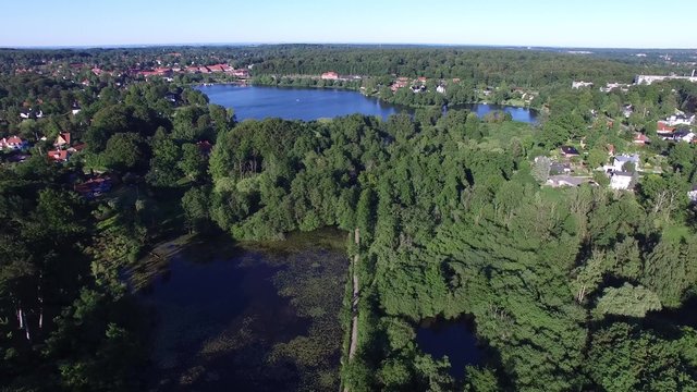 Aerial view of Vejlesoe, Denmark