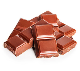 Chocolate isolated on white background