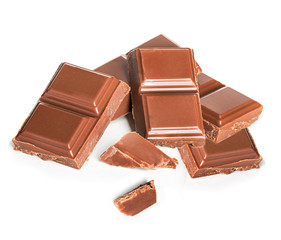 Chocolate isolated on white background