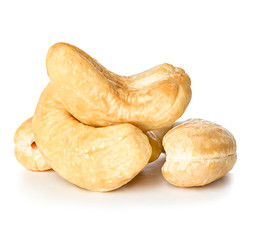 Cashews nuts isolated on a white background