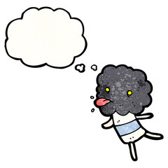 cartoon storm cloud creature