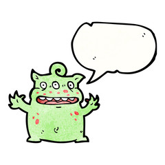 cartoon little alien