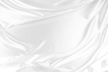 Obraz premium White silk fabric material texture
