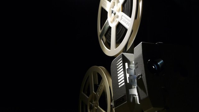 Classy Film Projector - old projector showing film
