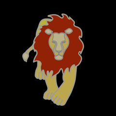 Naklejka premium Lion,, logo