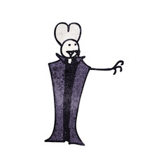 cartoon vampire stick man