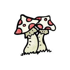 cartoon toadstools