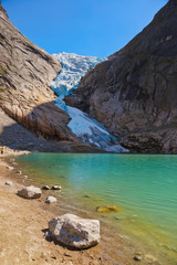 Obraz premium Briksdal glacier - Norway