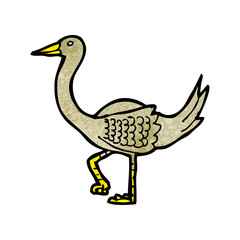 Obraz premium cartoon ostrich