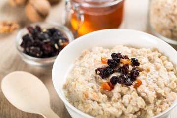 Oatmeal, Porridge, Breakfast.