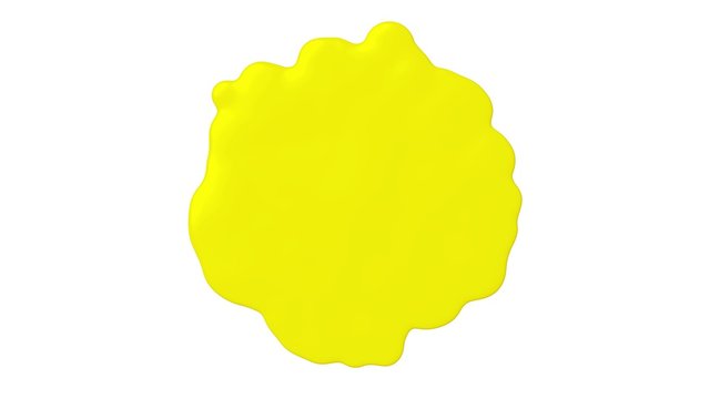 (4K) Gelber Farbklecks