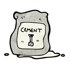 cartoon bag of cement