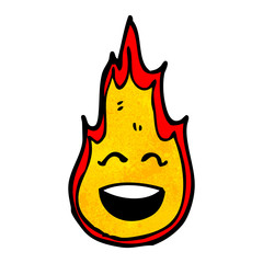 flame cartoon character