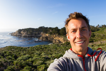 selfie on the coast