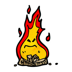 flame cartoon character