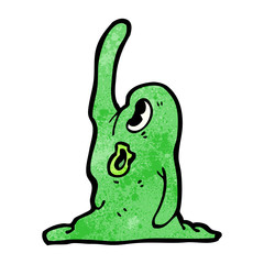 cartoon slime blob monster
