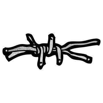 recommend clip art: barbed wire symbol