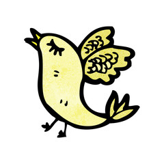 cartoon little bird