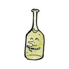 cartoon wine bottle