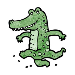 dancing crocodile cartoon