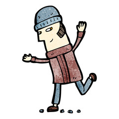 cartoon happy friend