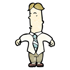 cartoon office man