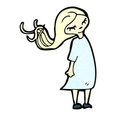 cartoon blond girl