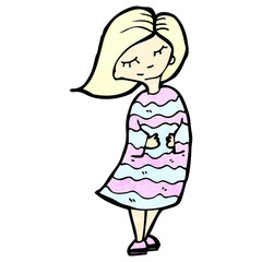 cartoon blond girl