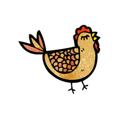 cartoon hen
