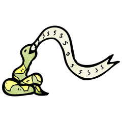 cartoon hissing snake