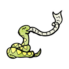 cartoon hissing snake