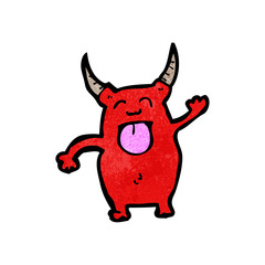 cartoon little devil