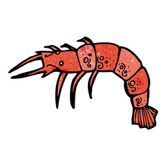 cartoon shrimp