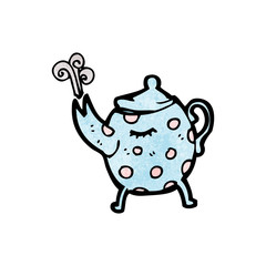 cartoon tea pot