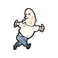 cartoon bald man