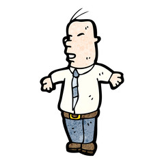 cartoon bald man
