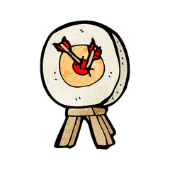 cartoon archery target