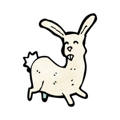 funny cartoon rabbit