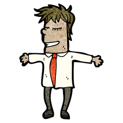 cartoon office man