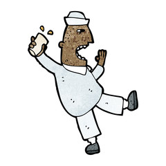 cartoon drunken sailor