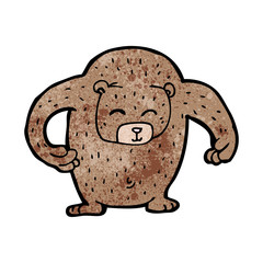 funny cartoon bear
