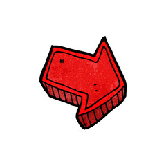cartoon direction arrow